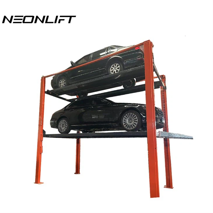 4 Post Parking Lift 3 Cars