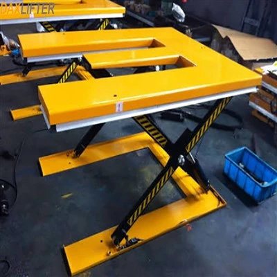 Plataforma elevadora de tijera en forma de E con certificación CE 1000 kg 1500 kg